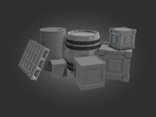 Barrels, Boxes and a Pallet preview image
